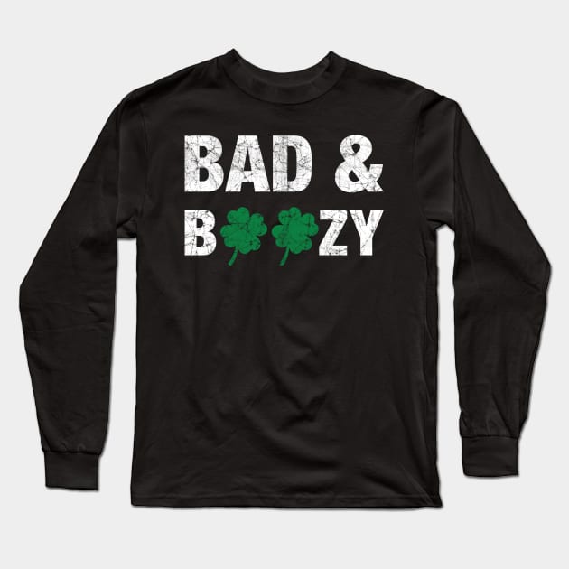 Bad and Boozy Long Sleeve T-Shirt by KawaiiAttack